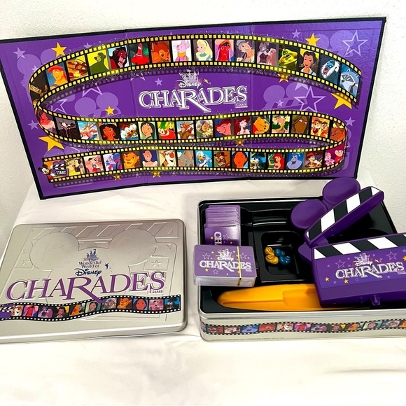 Vintage Disney 1999 The Wonderful World of Disney Charades Game Board Set Family - Picture 1 of 10
